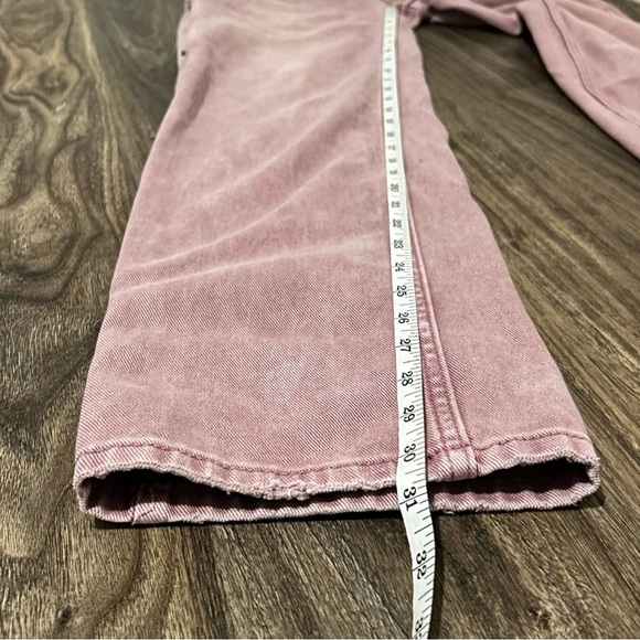 GUESS Originals Mid-Rise Women’s Overdye Slouchy Carpenter Pink Wash Jeans - Picture 13 of 16